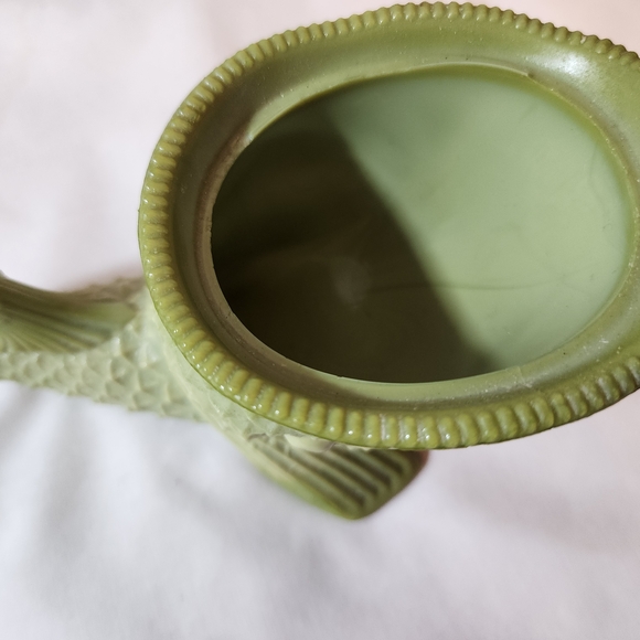 Victorian Greentown Glass Nile Green Dolphin - Picture 5 of 11